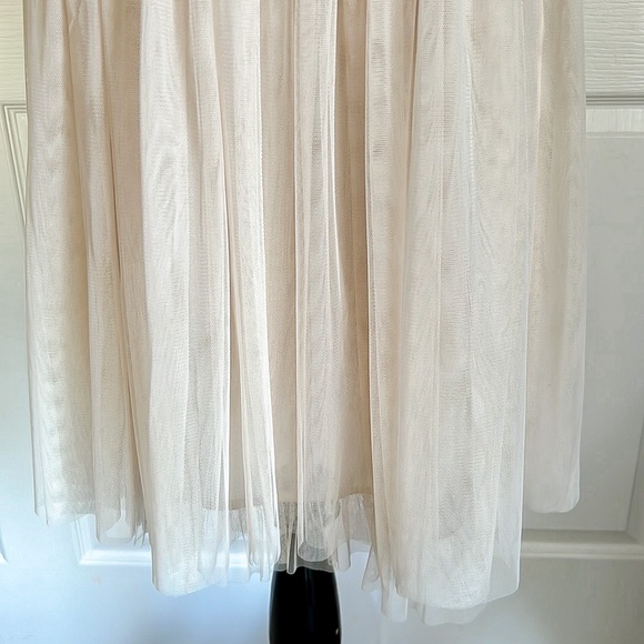 Forever 21 Plus Blush Lace and Tulle Sleeveless Party Dress Juniors Plus Sz 1X - Picture 4 of 16